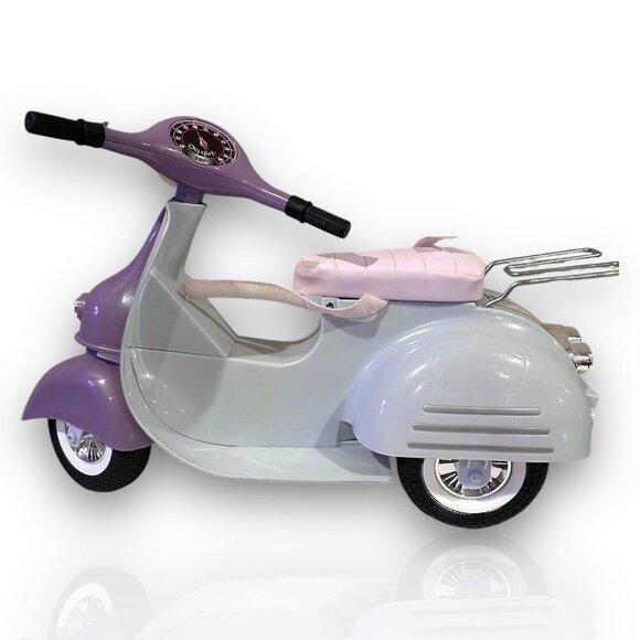 Our Generation Ride In Style Scooter Motorcycle and Pink Helmet for 18" Dolls - Picture 10 of 14